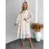 Квіткова сукня з пухнастого шифону 111764 Квіткова сукня з пухнастого шифону 111764