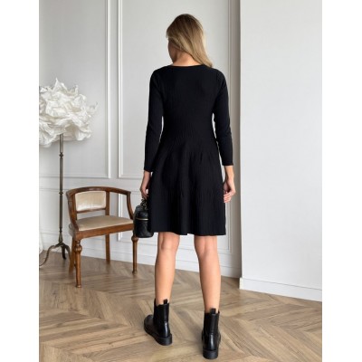 Чорна сукня-дзвіночок 111768 Чорна сукня-дзвіночок 111768