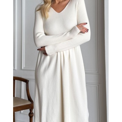 Сукня з пишною спідницею молочна 111766 Сукня з пишною спідницею молочна 111766