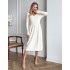 Сукня з пишною спідницею молочна 111766 Сукня з пишною спідницею молочна 111766