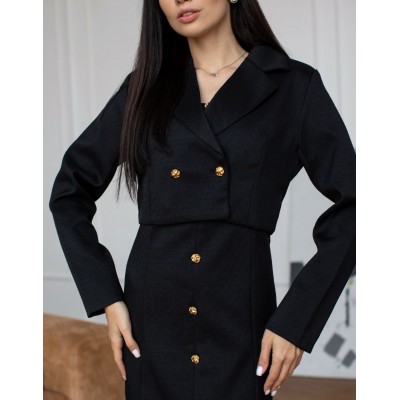 Твідовий костюм чорний 111776 Твідовий костюм чорний 111776