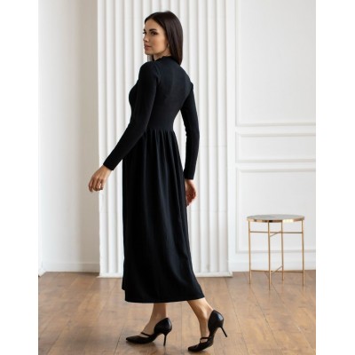 Трикотажна сукня чорна 111778 Трикотажна сукня чорна 111778