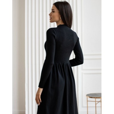 Трикотажна сукня чорна 111778 Трикотажна сукня чорна 111778