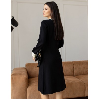 Чорна сукня з перлинами 111780 Чорна сукня з перлинами 111780