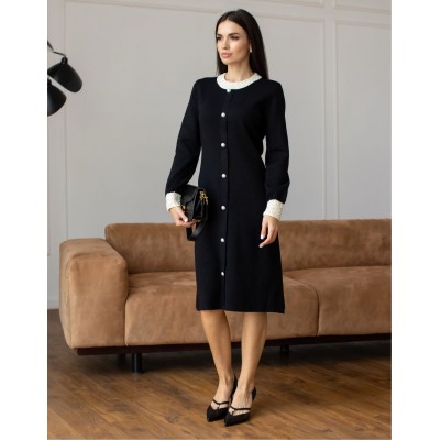 Чорна сукня з перлинами 111780 Чорна сукня з перлинами 111780