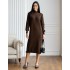 Трикотажна сукня шоколадна 111779 Трикотажна сукня шоколадна 111779
