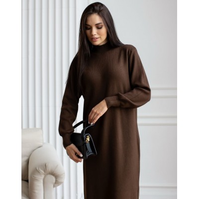 Трикотажна сукня шоколадна 111779 Трикотажна сукня шоколадна 111779