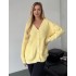 Пухнастий кардиган жовтий 111808 Пухнастий кардиган жовтий 111808