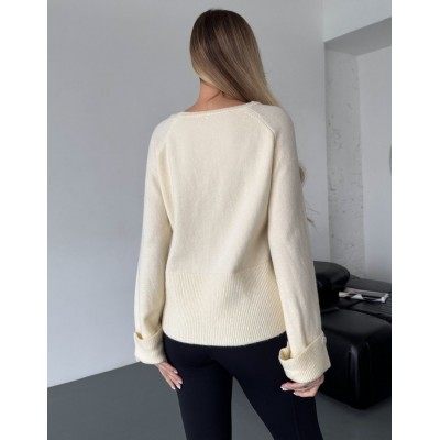 Светр з гудзиками на рукавах 111809 Светр з гудзиками на рукавах 111809