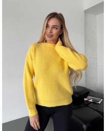 Теплий светр жовтий 111813