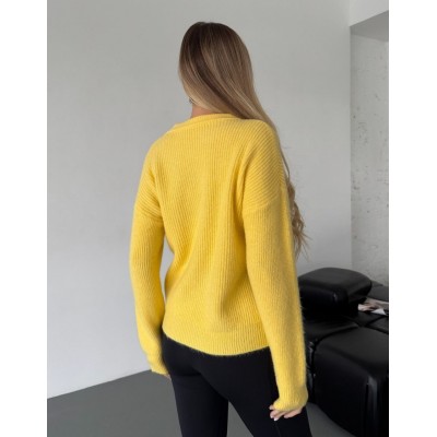 Теплий светр жовтий 111813 Теплий светр жовтий 111813