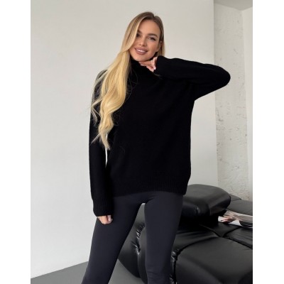 Вовняний светр чорний 111811 Вовняний светр чорний 111811