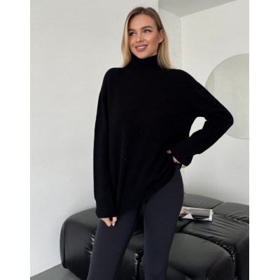 Вовняний светр чорний 111811 Вовняний светр чорний 111811