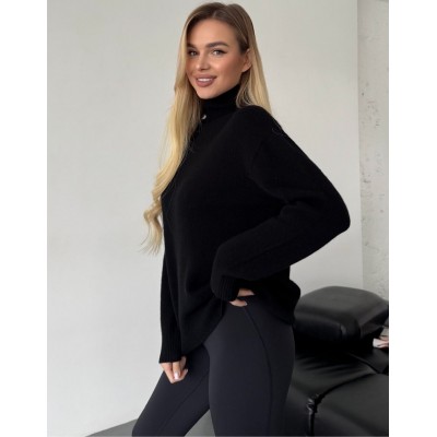 Вовняний светр чорний 111811 Вовняний светр чорний 111811