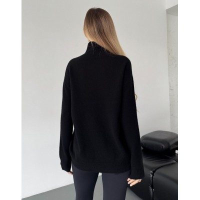 Вовняний светр чорний 111811 Вовняний светр чорний 111811