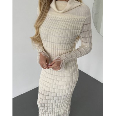 Трикотажна сукня з бахромою 111810 Трикотажна сукня з бахромою 111810