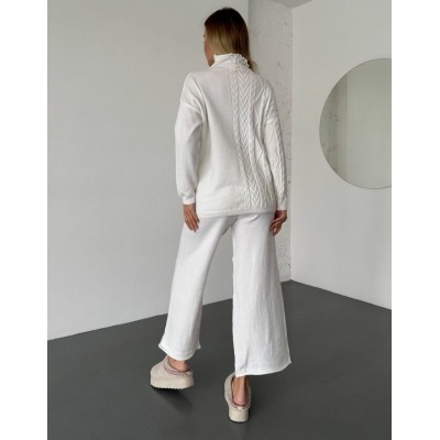 Вязаний костюм білий 111814 Вязаний костюм білий 111814