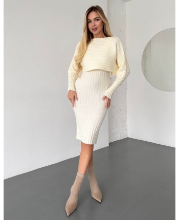 Трикотажний костюм з сарафаном 111816