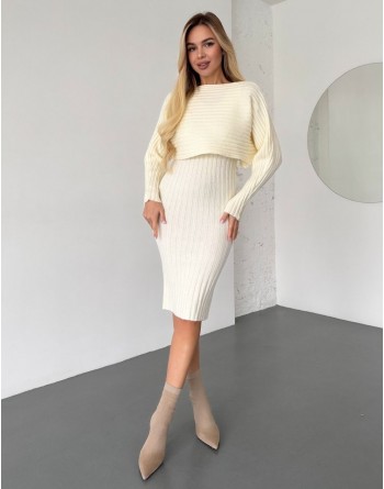Трикотажный костюм с сарафаном 111816