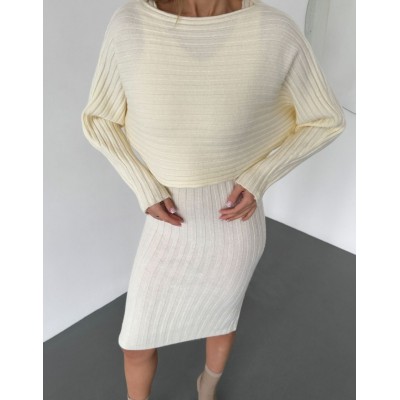 Трикотажний костюм з сарафаном 111816 Трикотажний костюм з сарафаном 111816