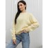 Пухнастий вовняний светр жовтий 111819 Пухнастий вовняний светр жовтий 111819