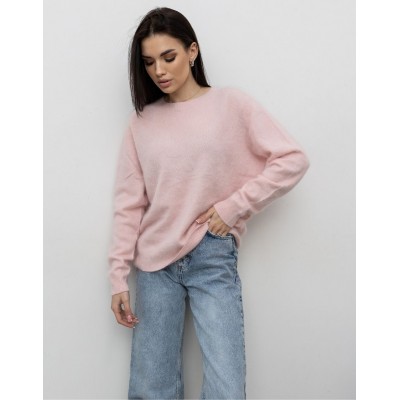 Пухнастий вовняний светр рожевий 111820 Пухнастий вовняний светр рожевий 111820