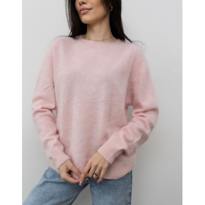 Пухнастий вовняний светр рожевий 111820 Пухнастий вовняний светр рожевий 111820