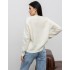 Пухнастий вовняний светр молочний 111821 Пухнастий вовняний светр молочний 111821