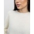 Пухнастий вовняний светр молочний 111821 Пухнастий вовняний светр молочний 111821