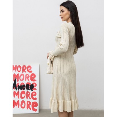 Сукня на гудзиках бежева 111824 Сукня на гудзиках бежева 111824