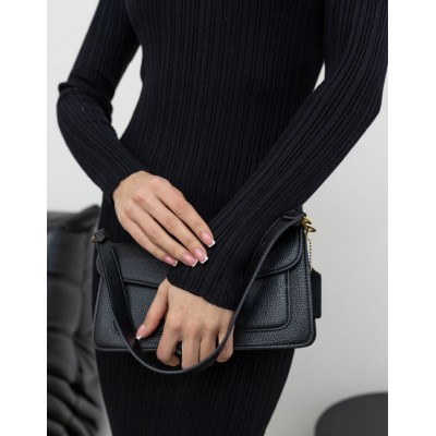 Силуетна сукня міді чорна 111826 Силуетна сукня міді чорна 111826