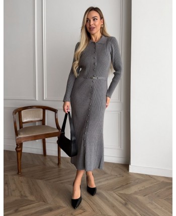 Платье поло на пуговицах 111828