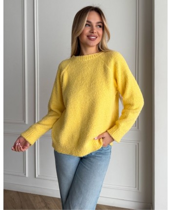 Махровый свитер желтый 111831