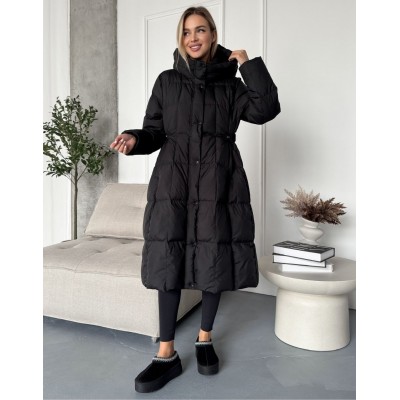 Жіночий пуховик міді 111801 Жіночий пуховик міді 111801