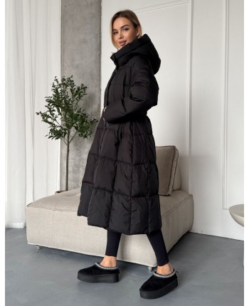 Женский пуховик миди 111801