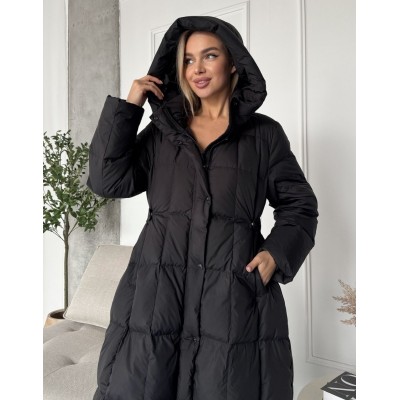 Жіночий пуховик міді 111801 Жіночий пуховик міді 111801