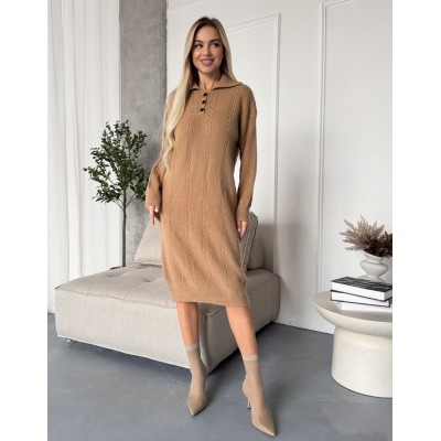 Тепла сукня коричнева 111800 Тепла сукня коричнева 111800