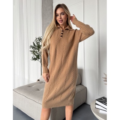 Тепла сукня коричнева 111800 Тепла сукня коричнева 111800