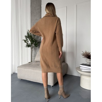 Тепла сукня коричнева 111800 Тепла сукня коричнева 111800
