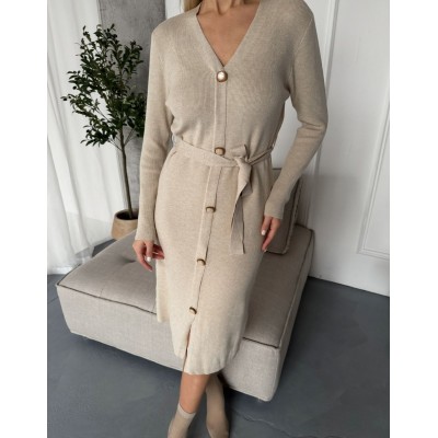 Бежева сукня на гудзиках 111803 Бежева сукня на гудзиках 111803