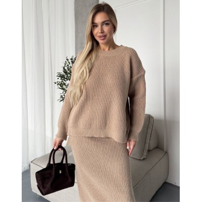 Теплий костюм бежевий 111806 Теплий костюм бежевий 111806