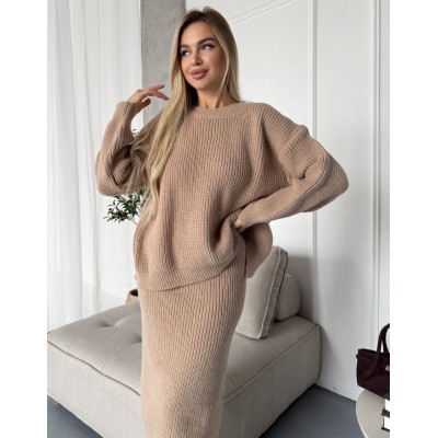 Теплий костюм бежевий 111806 Теплий костюм бежевий 111806