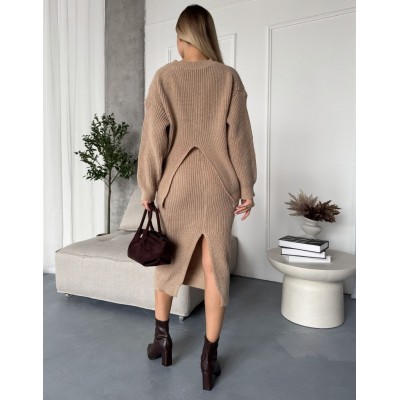 Теплий костюм бежевий 111806 Теплий костюм бежевий 111806