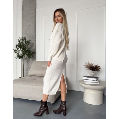 Теплий костюм білий 111807 Теплий костюм білий 111807