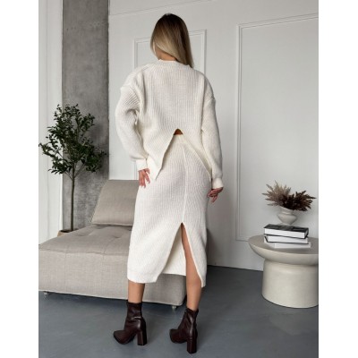 Теплий костюм білий 111807 Теплий костюм білий 111807