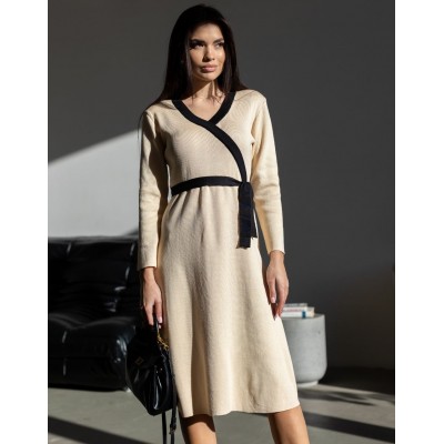 Бежева сукня міді 111789 Бежева сукня міді 111789