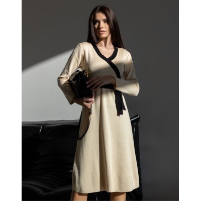 Бежева сукня міді 111789 Бежева сукня міді 111789