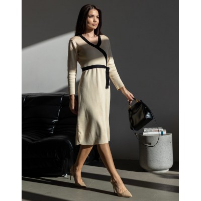 Бежева сукня міді 111789 Бежева сукня міді 111789