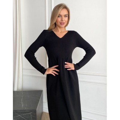 Сукня з пишною спідницею чорна 111795 Сукня з пишною спідницею чорна 111795