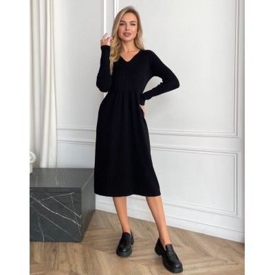 Сукня з пишною спідницею чорна 111795 Сукня з пишною спідницею чорна 111795